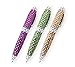 Bling Pen, Glam Rock Rhinestone & Crystals, Dream Pen!! 3 In A Pack, Twist To Retract, Black Ink, Smooth Writing. By Mega Stationers