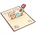 Creawoo Beautiful 3D Pop Up Mom Greeting Card for Mom, Mother's Day and Birthday Greeting Card. I Love Mom Card with Envelope.