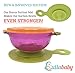 Stay Put Suction Baby Bowls - Suction Toddler Spill Proof Feeding Set | Bonus Spoon and Fork | 3 Sizes of Bowls and Snap Tight Lids | Perfect to Go Storage | FDA Approved BPA Free