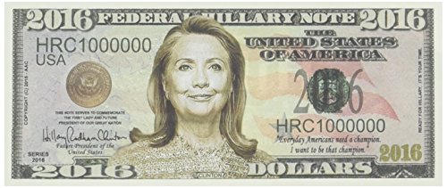 10-Pack Hillary Clinton 2016 Commemorative Bills