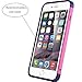 ULAK iPhone 6 Plus Case, Impact Resistant iPhone 6S Plus Case Anti-Scratch Protective Shell Shockproof TPU Bumper Cover Card Slot Holder for iPhone 6/6S Plus 5.5 inch-Rose/Purple