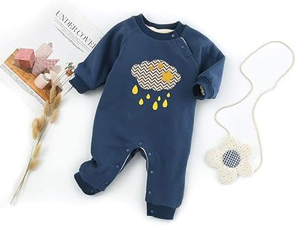 Tkhcoldm Body Bebe Automne Et Hiver Coton Chaud Vetements Pour Enfants Vetements Bebe 0 1 Ans Vetements Pour Nouveau Nes Bleu 90 Cm Amazon Fr Cuisine Maison
