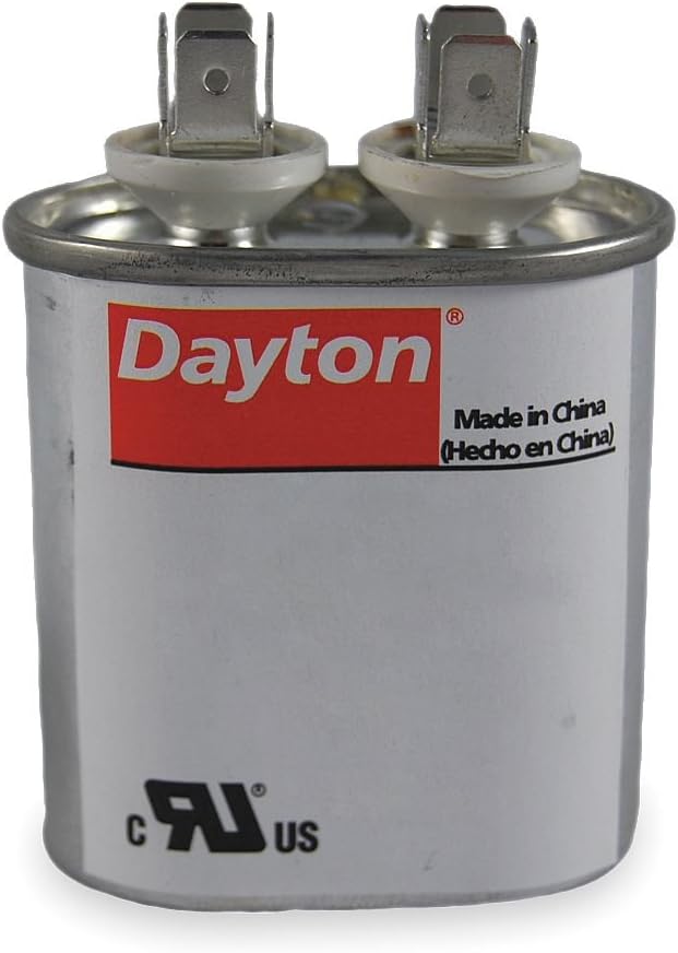DAYTON 2MDV6 50/60HZ, 7.5UF, Capacitor, 370VAC, 5MFD
