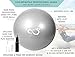Live Infinitely Yoga Ball Chair, PVC Material, Anti-Burst Construction, 2200 lbs Weight Capacity, 20