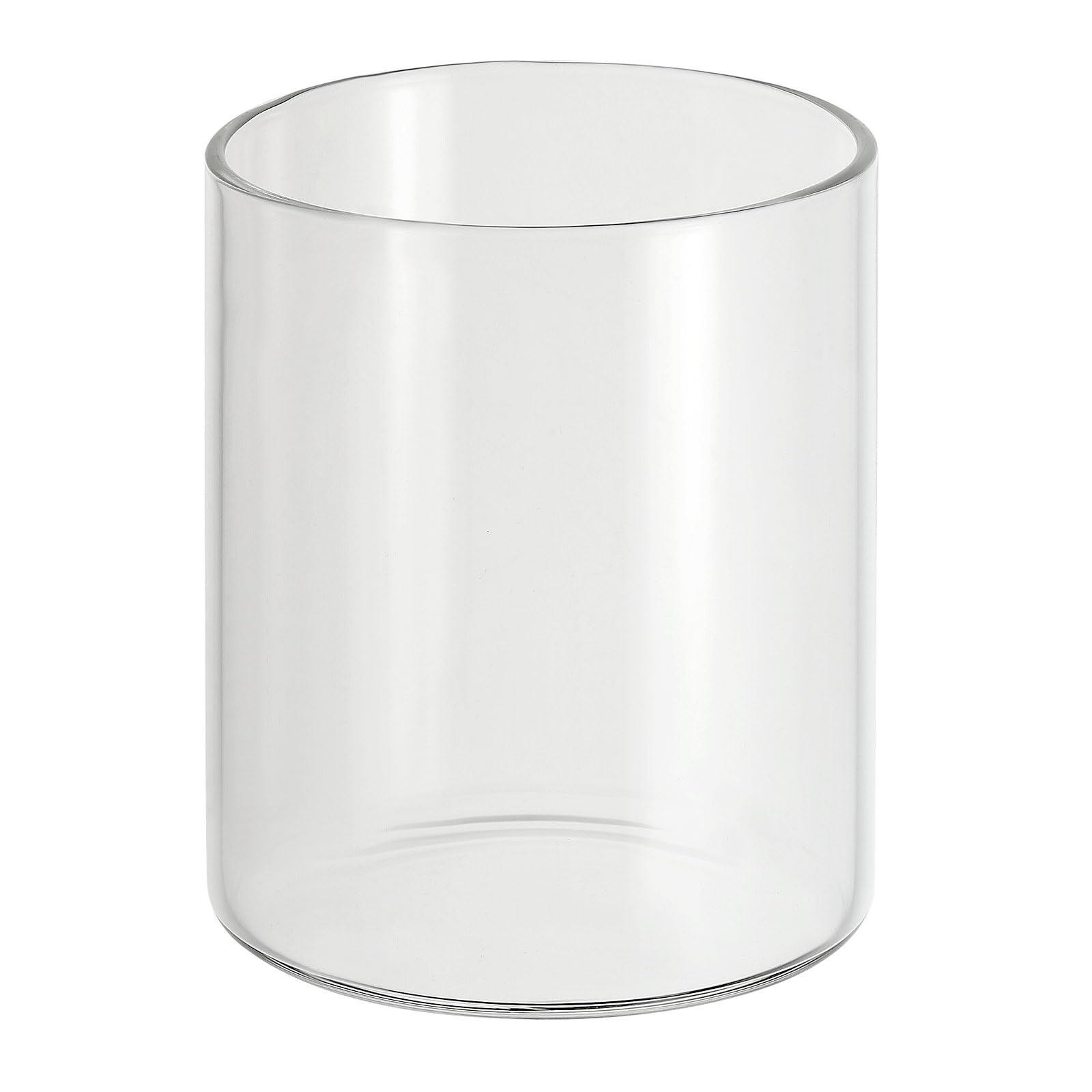 PATIKIL Clear Glass Cylinder Vase, 3.1" Tall and 2.6" Dia, 200ml, Tabletop Flowers Vase, Floating Candle Holder, Modern, Transparent, Cylindrical, Bedroom, Living Room, Dining Room