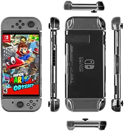 TPN Gaming Premium Quality Clear Shock Absorption Nintendo Switch Case for Video Games Mario Zelda Wii