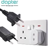 Dapter 1A Fused Shaver Plug Adapter UK 2 Pin to 3 Pin Converter for Toothbrush view 7