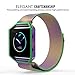 Fitbit Blaze Accessories Band, MoKo Metal Frame Housing + Milanese Loop Mesh Stainless Steel Bracelet Strap Band with Magnet Lock for Fitbit Blaze Smart Fitness Watch - COLORFUL