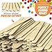 Popsicle Sticks for Crafts - Craft Sticks Pack 1100 Wooden Sticks for DIY Projects with Natural Wood Safe for Ice Popsicles - Wooden Craft Sticks Ready to Use & Perfect for Classrooms, Home and More