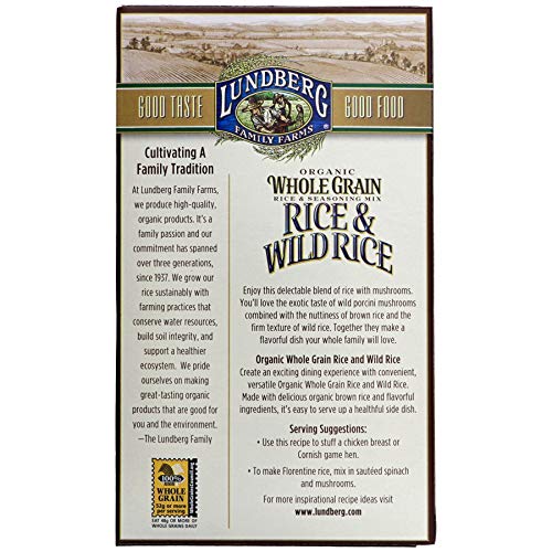 Lundberg Family Farms Organic Whole Grain Rice & Wild Rice, Wild