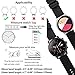 Lwsengme Silicone Watch Replacement Band with Quick Release-Choose Color & Width (20mm,22mm) & Length-Soft Rubber Watch Strap (Black, 22mm)