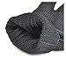 Healthcom 2 Pair Cut Resistant Gloves Anti-Vibration Gloves Heat Resistant Kint Safety Work Gloves High Performance Level 5 Protection, Food Grade,Black