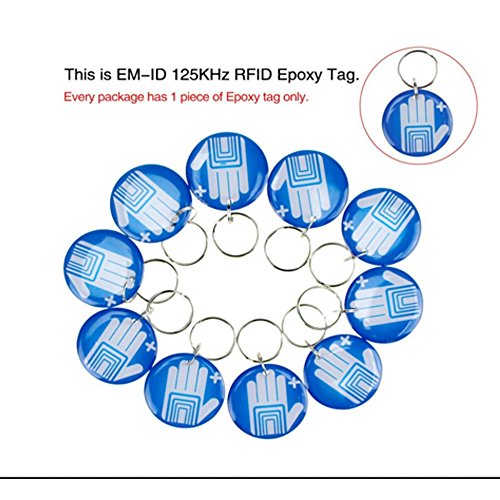 10 RFID Keychains + Waterproof Rain Cover + Rfid Metal Keypad Supports 1000 Users Wiegand-26 Interface (Input / Output)