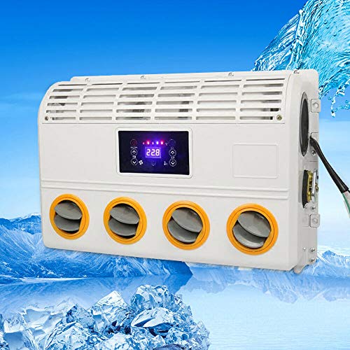 Air Conditioner A/C Evaporator Core For Trucks RVs Bus Vehicle Lower Noise Truck RV 360° rotating tuyere 24V/4A Universal