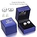 ZENI Initial Letter A-Z Stud Earrings for Women Girls, 925 Sterling Silver Cubic Zirconia Earrings, Small Disc Alphabet Studs Customize Gifts