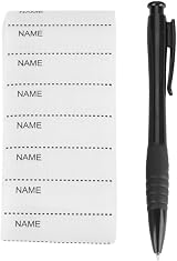Akozon 200Pcs Custom Name Labels White Woven for Clothing Durable Sew-On view 8
