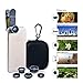 Apexel 6 in 1 Camera Lens Kit for iPhone 8/7/7 Plus/6s 6Plus, Samsung Galaxy S8/S7/S7 Edge Note 5-Fisheye Lens, 2 in 1 Wide Angle Macro Lens, 2x Telephoto Lens and CPL Lens with LED Fill Light