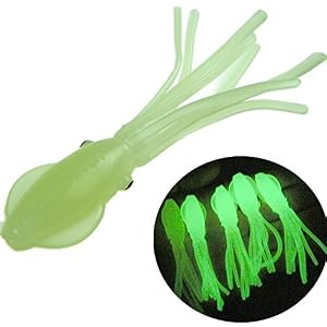 Leurres Qualyqualy Lumineux Et Souples – 7,5 Cm – 4 G – Leurres De Pêche En Plastique – Appâts D’eau De Mer En Forme De Poulpe – Souples – Lot De 15 Pièces