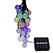 Rockbirds 30 LED Solar String Lights, Outdoor Crystal Ball Fairy Bubble Christmas Lights Multicolor