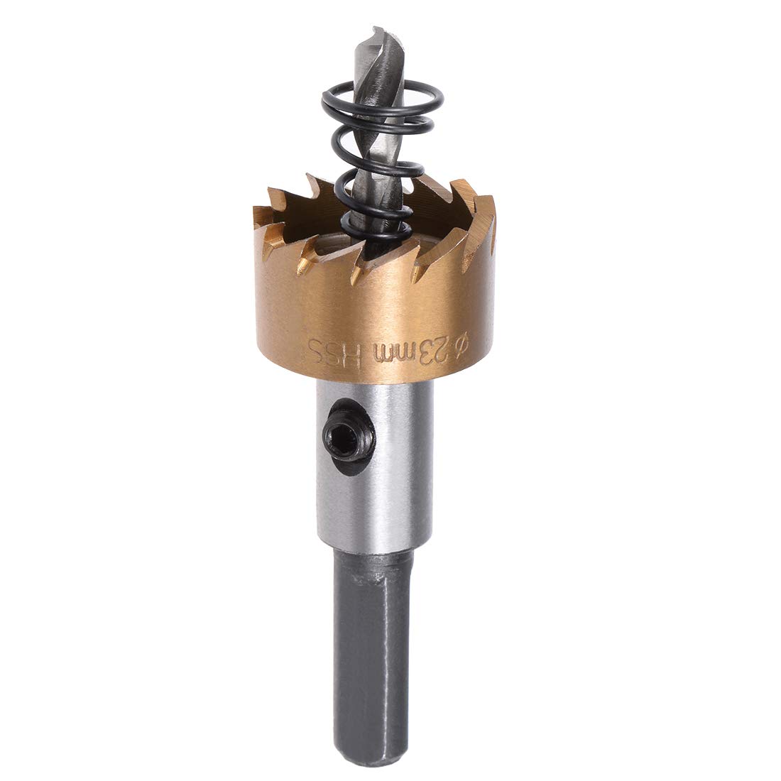 Sourcingmap 23mm HSS Drill Bit Hole Saw Stainless High Speed Steel Metal Alloy