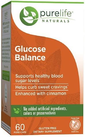 Purelife Naturals Glucose Balance, 60 Count Pure-caps