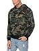 COOFANDY Mens Camo Pullover Hoodie Camouflage Hooded Sweatshirts With Zipper Pocket