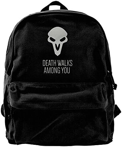 LostMe Overwatch Death Walks Among You Canvas Backpacks / Bags For School Travel Rucksack