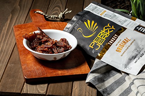 Perky Jerky Antibiotic Free Turkey Original, 2.2 ounce bags (Pack of 8)