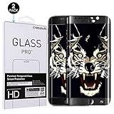 Samsung Galaxy S6 Edge Screen Protector , cresawis (2 Pack) Samsung Galaxy S6 Edge Tempered Glass ,High Definition 3D Curved, Full 100% Coverage(Black) (Lifetime Warranty)