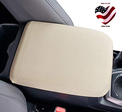 Car Console Covers Plus Neoprene Center Armrest Console Cover Designed for Honda CRV 2016-2019 Tan (X1PLUS) - Thumbnail 3