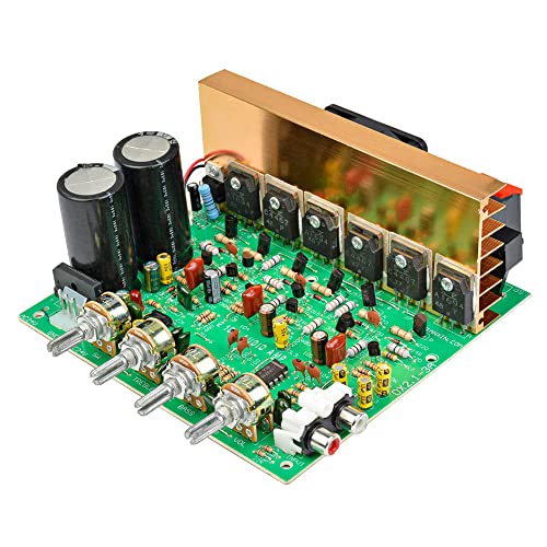 Belfin 2.1 Home Theater Amplifier Circuit Board kit 300 Watt 6 Transistor Based with inbuilt Fan, Speaker Socket, Volume Control & Audio Input Socket
