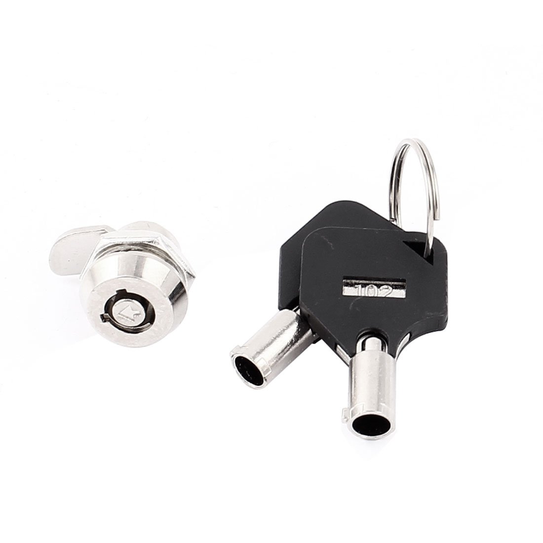 Sourcingmap Cabinet Cupboard Drawer Mailbox 11.5mm Quarter Turn Cam Lock with Keys 16 x 15mm