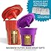 DI ORO - MaxBrew 24K Gold Keurig Accessories (1) Single K-Cup Reusable (1) K-Carafe Reusable (3) Premium Water Filters for Keurig 2.0