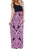 Chase Secret Womens Sleeveless Empire Floral Print Party Maxi Long Dress Small Pink