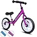 BELEEV Balance Bike(4.3 lbs) Aluminum Alloy, No Pedal Toddler Bike, Adjustable Handlebar and Seat, 110lbs Capacity for Kids Age 18 Months to 5 Year Old (Purple)