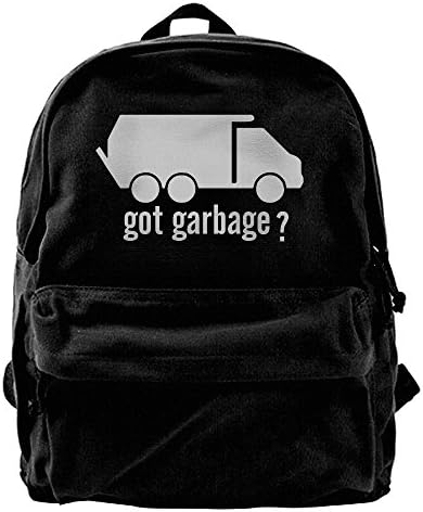 Got Garbage Truck Canvas Backpack School Rucksack Travel Backpack Laptop Backpack Black