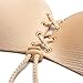 Women Strapless Bra Self Adhesive Wing Shape Silicone Invisible Push-up Bra Nude Cup D