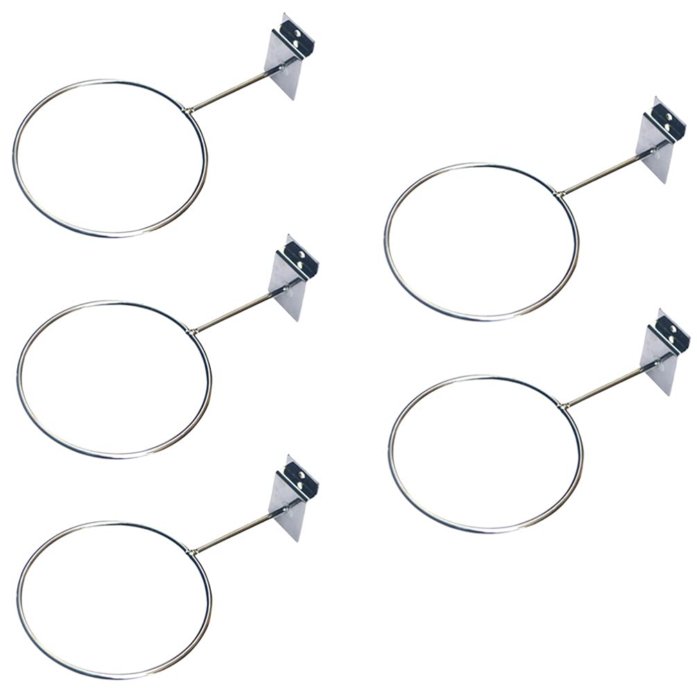 BESPORTBLE 5pcs Wall Mount Ball Holder Steel Football Storage Racks Basketball Display Organizer Sports Room Decor for Soccer Volleyball 4mm