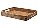 KOUBOO Laguna Serving Tray–Versatile Decorative Tray for Kitchen Table, Coffee Table, Food Serving, Breakfast Tray, Home Decor – Rattan, Wicker Tray, Hoeny-Brown