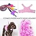 Dashin' Dogz Floral Pink Dog Harness and Matching Leash Set for XSmall and Small Breeds Like Chihuahua, Yorkys, Teacup Breeds
