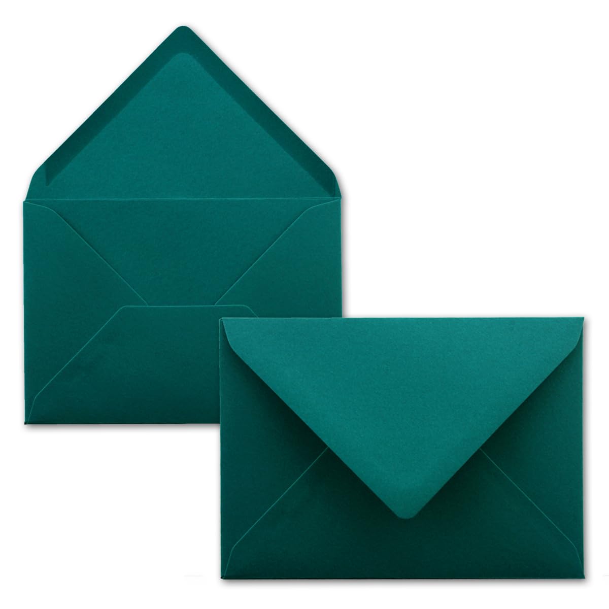 75 Letter Envelopes - Petrol - DIN C6 114 x 162 mm - Envelopes with Wet Adhesion without Windows for Greeting Cards & Invitations - FarbenFroh by GUSTAV NEUSER