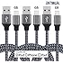 EverDigi 3Pack 6FT Lightning to USB Cable, Premium Nylon Braided Charging Cable Cord Compatible with iPhone 7/7 Plus/6/6s/6 plus/6s plus, iPhone 5/5s/5c,iPad, iPod & More (Black)