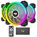 Vetroo DR12 2019 Version 3IN1 120mm RGB LED Adjustable Color Quiet High Airflow Long Using Life Computer Case PC Cooling Fan, CPU Cooler and Radiator