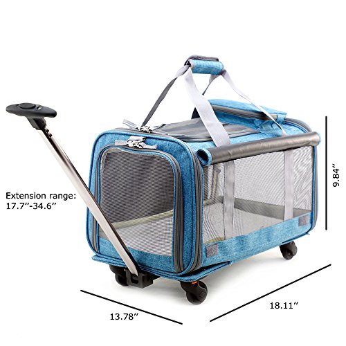 Top 10 Best Cat Carriers With Wheels Best of 2018 Reviews No Place