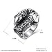 FENDINA Men's Cool Stainless Steel Cross Japanese Style Koi Carp Man Boy Punk Biker Ring Bands (9)