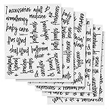 Talented Kitchen 192 Preprinted Bathroom Labels for