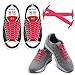 HOMAR No Tie Shoelaces for Kids and Adults Stretch Silicone Elastic No Tie Shoe Laces