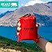 BEARZ Outdoor Pocket Blanket - Beach Blanket Waterproof Sandproof, Picnic Blankets Waterproof Foldable, Lightweight & Compact for Hiking, Camping, Travel, Festival Accessories (Red)