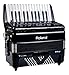 Roland FR-1X Premium V-Accordion Lite with 26 Piano Keys and Speakers, Black