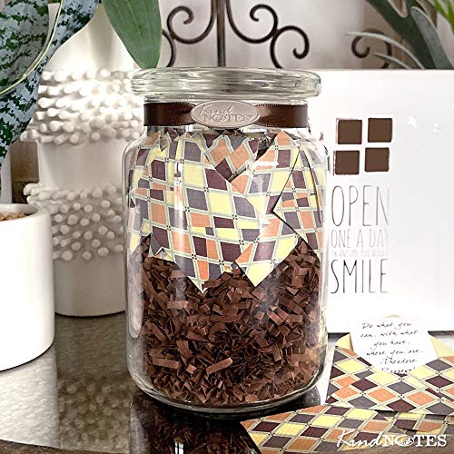 KindNotes Glass Keepsake Gift Jar with Inspirational Messages - Earth Diamonds - Thumbnail 2